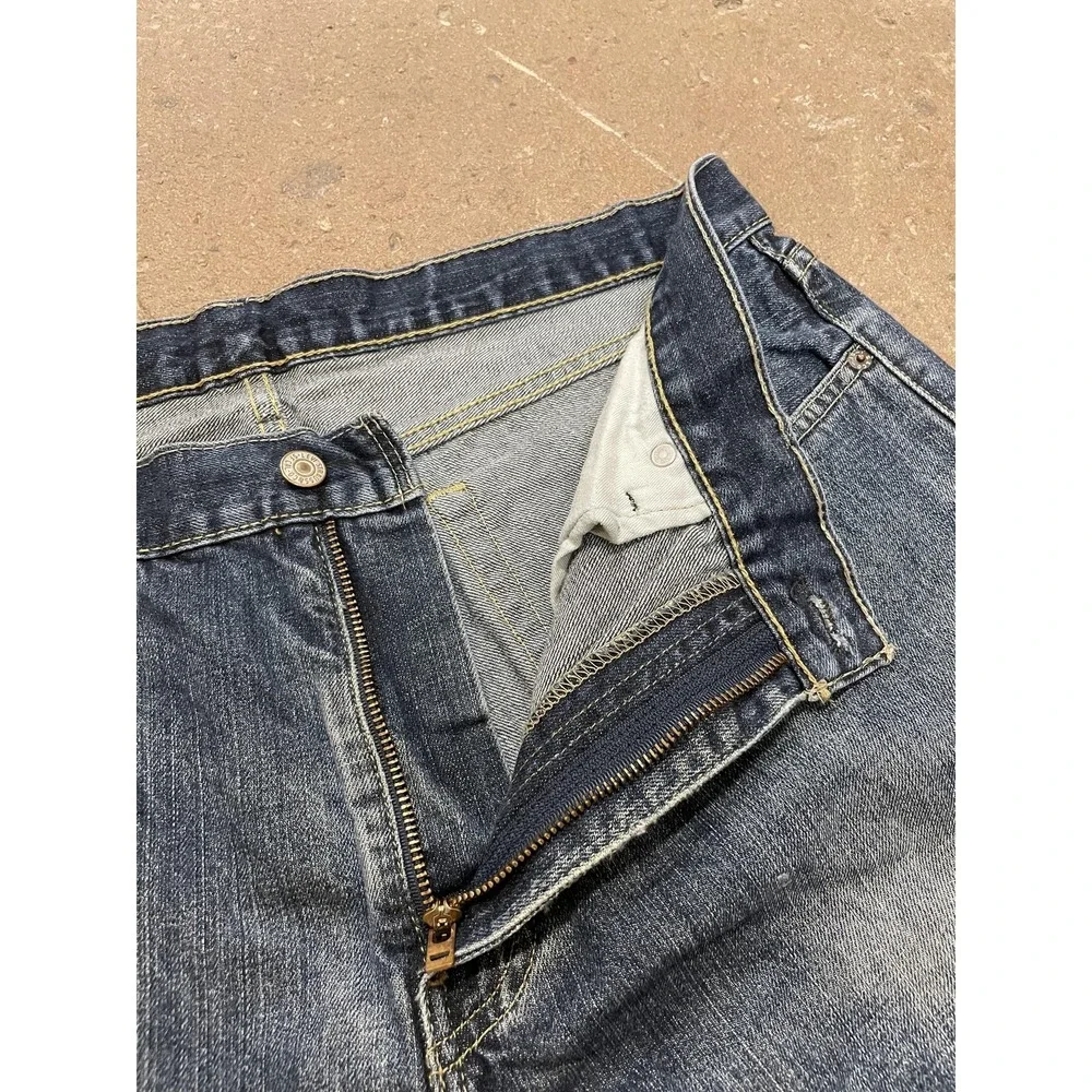 Levis 559 Jeans Mens 36x32 Blue Denim‎ Straight Leg Zip Fly Mid Rise 5-Pocket